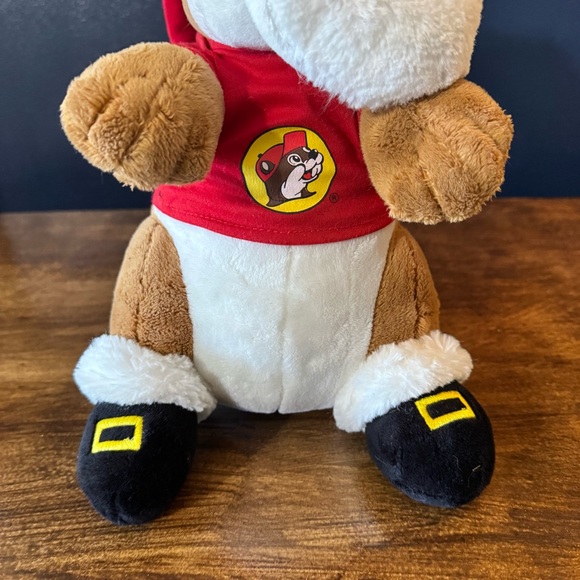 Buc-ees Beaver CHRISTMAS Plush SANTA CLAUS 11" Inch Bucees Beard Hat Shirt - Picture 8 of 12